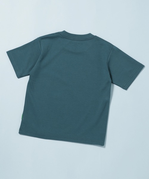 NANO universe(ナノユニバース)の「《WEB限定》《汗染み防止》Anti Smell KIDS Tシャツ 半袖(Tシャツ/カットソー・キッズ・ベージュ/ブルーグリーン/ホワイト・120/100/110)」の4枚目の写真