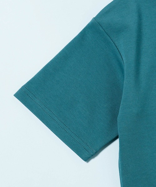 NANO universe(ナノユニバース)の「《WEB限定》《汗染み防止》Anti Smell KIDS Tシャツ 半袖(Tシャツ/カットソー・キッズ・ベージュ/ブルーグリーン/ホワイト・120/100/110)」の7枚目の写真