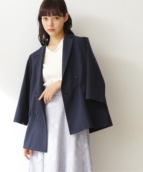 JILL by JILL STUART（ジルバイジルスチュアート）の「◇ハイツイストセットアップ(ジャケット）（テーラードジャケット・レディース・ベージュ/ネイビー・SMALL/MEDIUM）」の10枚目の写真