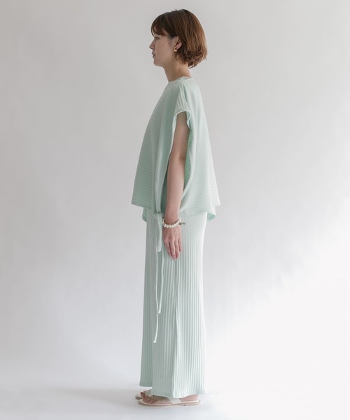 KBF（ケイビーエフ）の「マルチウェイランダムリブセットワンピース（ワンピース・レディース・チャコールグレー/ベージュ/ミント・ONE）」の17枚目の写真