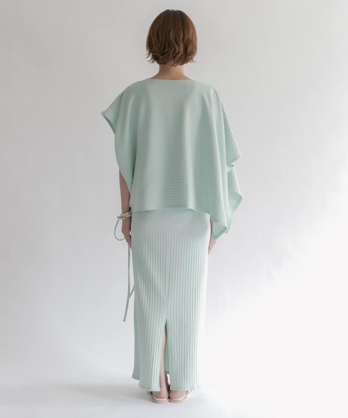 KBF（ケイビーエフ）の「マルチウェイランダムリブセットワンピース（ワンピース・レディース・チャコールグレー/ベージュ/ミント・ONE）」の18枚目の写真