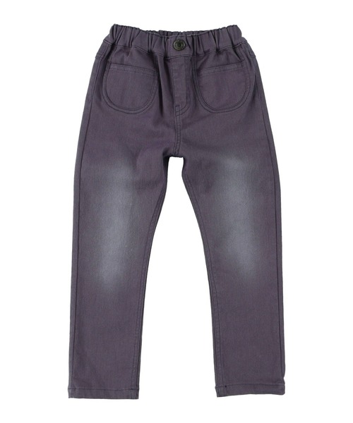 DILASH（ディラッシュ）の「ソフトパウダーストレッチデニム（デニムパンツ・キッズ・ベージュ/パープル/グレー/カーキ/レンガ・150/90/130/140/100/110/120/80）」の4枚目の写真