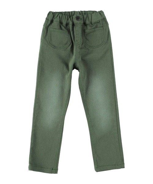 DILASH（ディラッシュ）の「ソフトパウダーストレッチデニム（デニムパンツ・キッズ・ベージュ/パープル/グレー/カーキ/レンガ・150/90/130/140/100/110/120/80）」の3枚目の写真