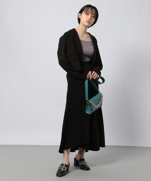 PAGEBOY(ページボーイ)の「ランダムリブニットタンク(ニット/セーター・レディース・ブラック/グレー/オフホワイト/イエロー/インディゴブルー・FREE)」の11枚目の写真