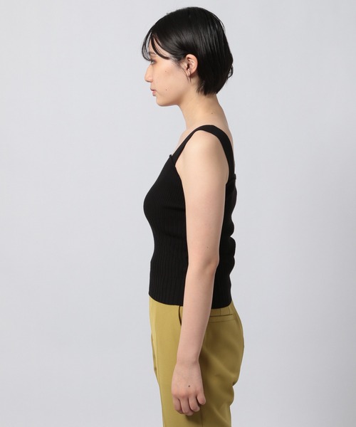 PAGEBOY(ページボーイ)の「ランダムリブニットタンク(ニット/セーター・レディース・ブラック/グレー/オフホワイト/イエロー/インディゴブルー・FREE)」の14枚目の写真
