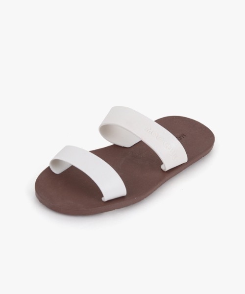moochuu(ムーチュー)の「【moochuu 】MC03 2ストラップ / MC03 Two Straps(サンダル・レディース・ピンク/ブラウン×イエロー/ホワイト/ブラック×ホワイト/バイオレット/グレー×サックスブルー/ブルー/ブラック/ブラウン/イエロー/キャメル・36/44/43/41/37/38)」の2枚目の写真