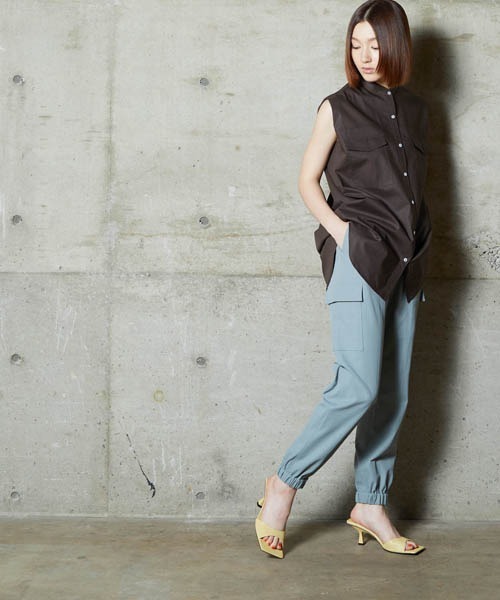 lautreamont BLEUBLANC（ロートレアモンブルーブラン）の「<lautreamont BLEUBLANC>リランチェツイルカーゴパンツ（その他パンツ・レディース・ホワイト/ブラック/カーキ・11号/9号/7号）」の11枚目の写真