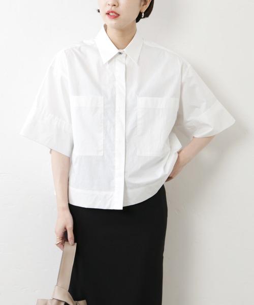 JOURNAL STANDARD 金子綾 コラボ シャツ　ブラウス　ブルー 7/16（金）一斉発売！【金子綾さんコラボアイテム】人気STAFF