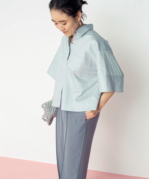 JOURNAL STANDARD 金子綾 コラボ シャツ　ブラウス　ブルー JOURNAL STANDARD（ジャーナルスタンダード）の「【AYA KANEKO