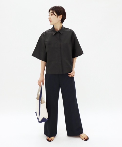 JOURNAL STANDARD 金子綾 コラボ シャツ　ブラウス　ブルー JOURNAL STANDARD 金子綾 コラボ シャツ ブラウス ブルー トップス