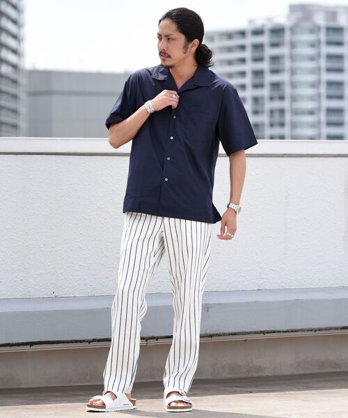 SHIPS(シップス)の「SHIPS: スーピマコットン タイプライター オープンカラーシャツ S/S(シャツ/ブラウス・メンズ・ベージュ/ホワイト/グレー/ネイビー・LARGE/MEDIUM/SMALL)」の20枚目の写真