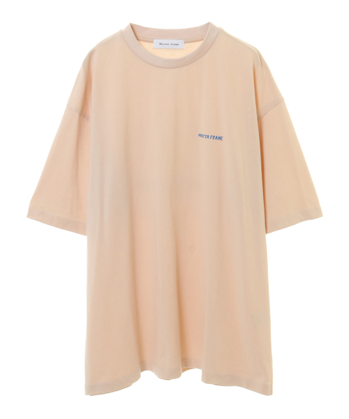 MEN'S MELROSE(メンズメルローズ)の「MASTER FRAME ハンドリドゥンロゴTシャツ(Tシャツ/カットソー・メンズ・パープル/ホワイト/ベージュ/ホワイト系その他・3/4/2)」の1枚目の写真