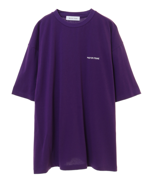 MEN'S MELROSE(メンズメルローズ)の「MASTER FRAME ハンドリドゥンロゴTシャツ(Tシャツ/カットソー・メンズ・パープル/ホワイト/ベージュ/ホワイト系その他・3/4/2)」の4枚目の写真
