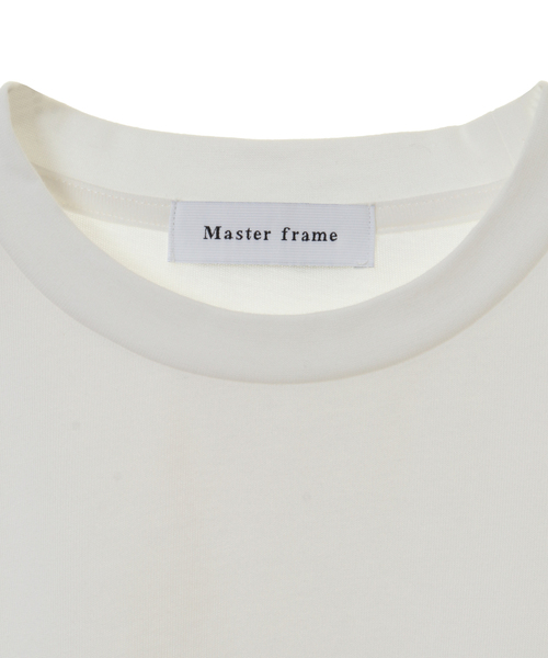 MEN'S MELROSE(メンズメルローズ)の「MASTER FRAME ハンドリドゥンロゴTシャツ(Tシャツ/カットソー・メンズ・パープル/ホワイト/ベージュ/ホワイト系その他・3/4/2)」の6枚目の写真