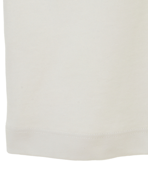 MEN'S MELROSE(メンズメルローズ)の「MASTER FRAME ハンドリドゥンロゴTシャツ(Tシャツ/カットソー・メンズ・パープル/ホワイト/ベージュ/ホワイト系その他・3/4/2)」の9枚目の写真