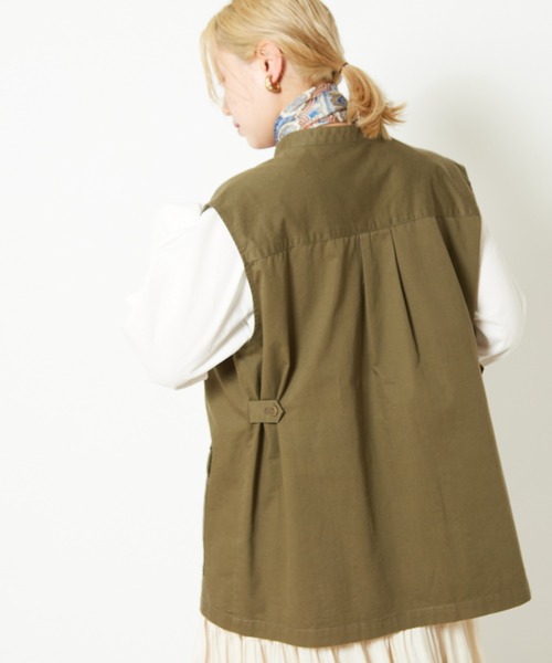 CIAOPANIC（チャオパニック）の「ミリタリーベスト（ベスト・レディース・ブラック/オリーブ・FREE）」の7枚目の写真