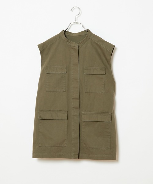 CIAOPANIC（チャオパニック）の「ミリタリーベスト（ベスト・レディース・ブラック/オリーブ・FREE）」の18枚目の写真