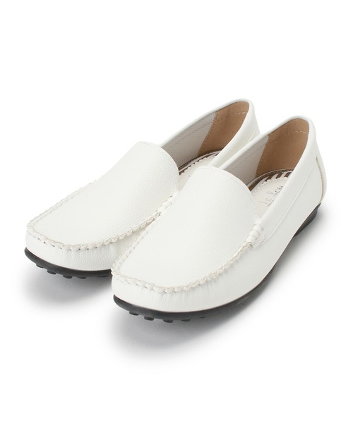 LUGG NAGG(ラグナグ)の「シンプルモカシンシューズ(モカシン/デッキシューズ・レディース・ブラック/ホワイト/ガンメタ・23.0cm/24.0cm/24.5cm/23.5cm)」の8枚目の写真