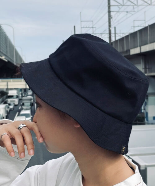 GLOSTER（グロスター）の「RIPSTOP BUCKET HAT リップストップバケットハット（ハット・メンズ・ブラック/ベージュ/オリーブ・FREE）」の9枚目の写真