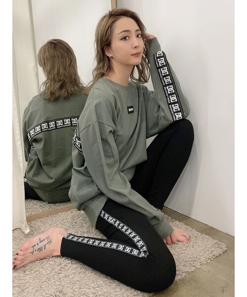 DC(ディーシー)の「DC×GYDA original design BACKLINE プルオーバー(Tシャツ/カットソー・レディース・オフホワイト/ブラック/ベージュ/カーキ・FREE)」の12枚目の写真