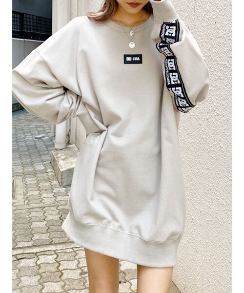 DC(ディーシー)の「DC×GYDA original design BACKLINE プルオーバー(Tシャツ/カットソー・レディース・オフホワイト/ブラック/ベージュ/カーキ・FREE)」の13枚目の写真