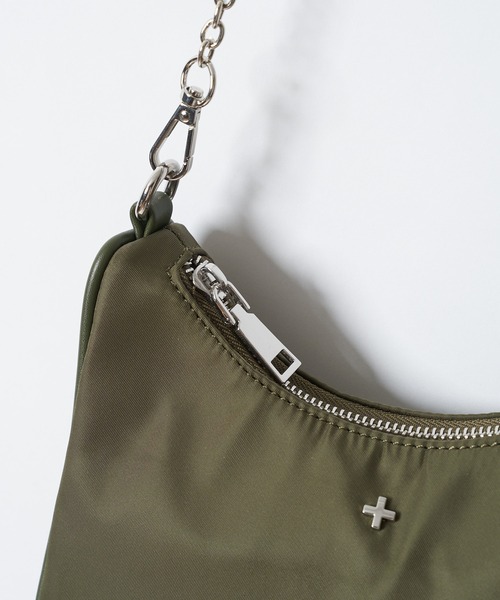 CIAOPANIC（チャオパニック）の「＃【PETA+JAIN/ペタアンドジェーン】PALOMA/2WAYチェーンハンドルナイロンバッグ（トートバッグ・レディース・オリーブ/ブラック・FREE）」の7枚目の写真