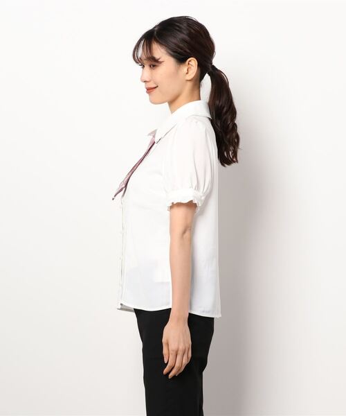 Secret Honey（シークレットハニー）の「ネクタイ付き学生風ブラウス（シャツ/ブラウス・レディース・ピンク/ブルー/ブラウン系その他・MEDIUM）」の8枚目の写真