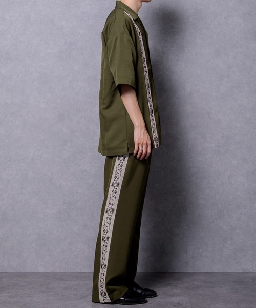Adoon plain(アドーンプレーン)の「【Adoon plain】刺繍ラインパンツ(その他パンツ・メンズ・ブラック/カーキ・MEDIUM/LARGE)」の13枚目の写真