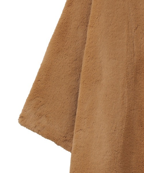 CLANE/クラネ/ LICO FUR COAT/ノーカラーファーコートサイズ1 CLANE（クラネ）の「CLANE/クラネ/NO COLLAR LICO FUR COAT/ノー