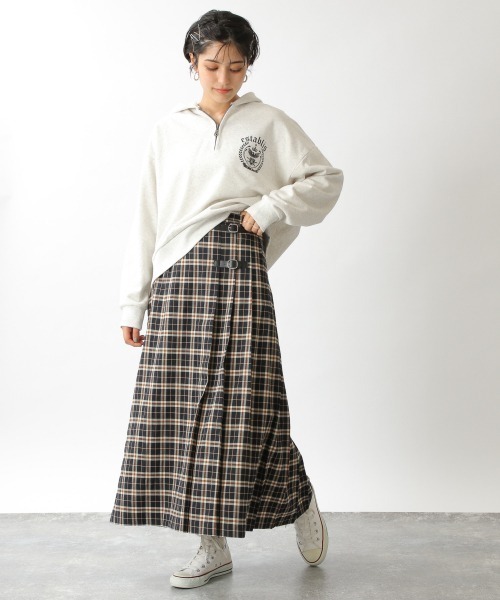 RAGEBLUE（レイジブルー）の「タータンチェックキルトスカート/214783（スカート・レディース・ブラック/グリーン・FREE）」の11枚目の写真