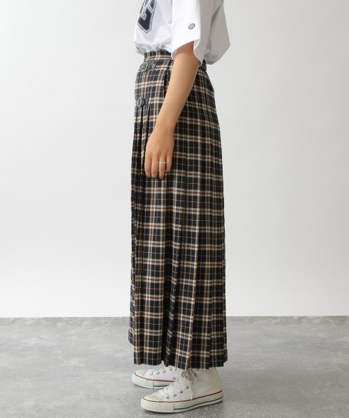 RAGEBLUE（レイジブルー）の「タータンチェックキルトスカート/214783（スカート・レディース・ブラック/グリーン・FREE）」の12枚目の写真