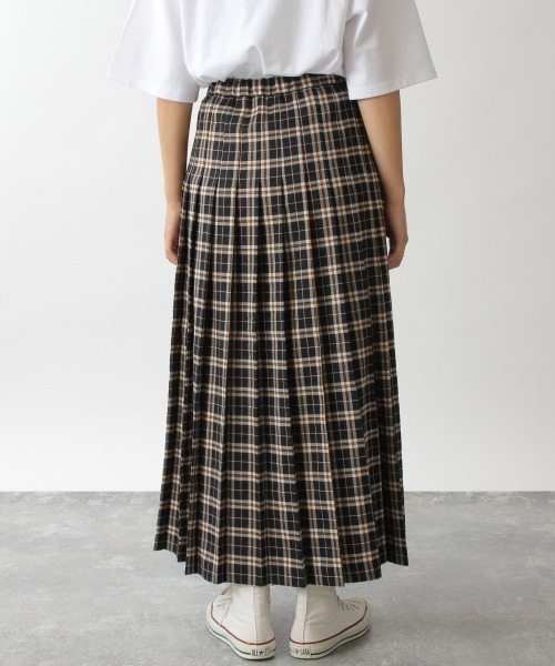 RAGEBLUE（レイジブルー）の「タータンチェックキルトスカート/214783（スカート・レディース・ブラック/グリーン・FREE）」の8枚目の写真