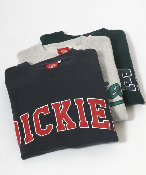 Dickies(ディッキーズ)の「Dickies(ディッキーズ) カレッジロゴプリント スウェットトップス/長袖 プルオーバートレーナー/メンズ レディース(スウェット・メンズ・チャコールグレー/アッシュグレー/ベージュ/サックスブルー/グレー系その他/グレイッシュベージュ/ダークグリーン/グレー系その他2/グレー系その他3/グレー系その他4/グリーン系その他・M/L/XL)」の1枚目の写真