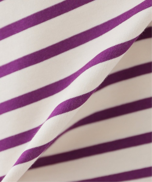 SLOBE IENA（スローブイエナ）の「サイロベーシックボーダーロンT【手洗い可能】◆（Tシャツ/カットソー・レディース・ブラック系その他/グリーン/パープル・FREE）」の19枚目の写真