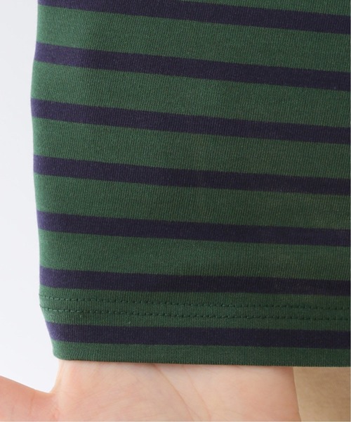 SLOBE IENA（スローブイエナ）の「サイロベーシックボーダーロンT【手洗い可能】◆（Tシャツ/カットソー・レディース・ブラック系その他/グリーン/パープル・FREE）」の21枚目の写真