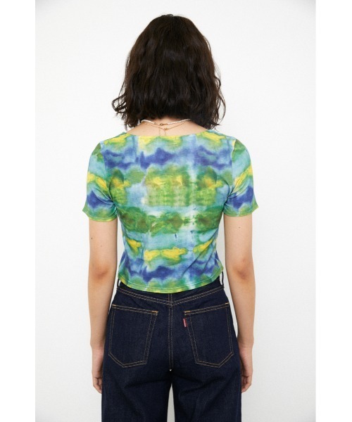 LAGUA GEM（ラグアジェム）の「INK CUT TOPS（Tシャツ/カットソー・レディース・ブルー/オレンジ・FREE）」の17枚目の写真