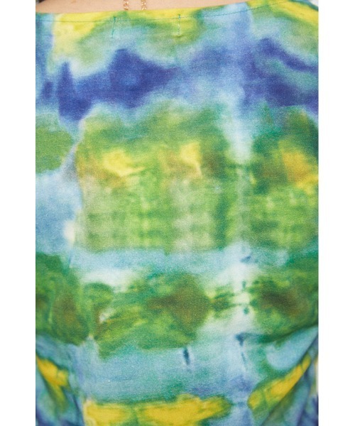 LAGUA GEM（ラグアジェム）の「INK CUT TOPS（Tシャツ/カットソー・レディース・ブルー/オレンジ・FREE）」の13枚目の写真