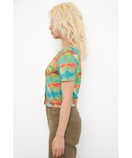 LAGUA GEM（ラグアジェム）の「INK CUT TOPS（Tシャツ/カットソー・レディース・ブルー/オレンジ・FREE）」の10枚目の写真