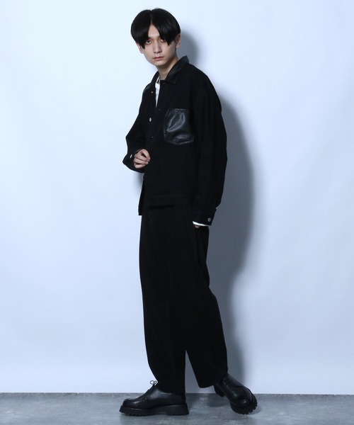 HARE（ハレ）の「レザーキリカエデニムジャケット(HARE)（デニムジャケット・メンズ・ブラック系その他/ブルー系その他・SMALL/MEDIUM）」の18枚目の写真