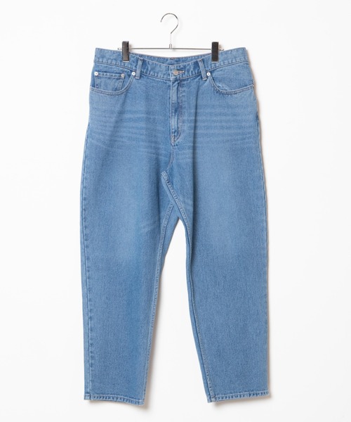 WEGO(ウィゴー)の「WEGO/ワイドテーパードデニムパンツ(デニムパンツ・メンズ・スカイブルー/ブラック/コバルトブルー・MEDIUM/LARGE)」の5枚目の写真