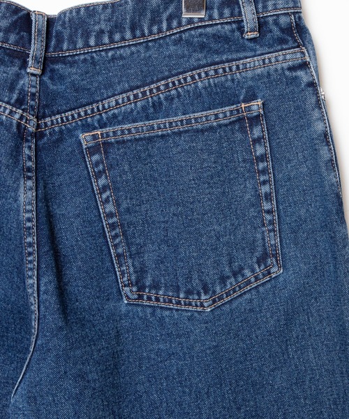 WEGO(ウィゴー)の「WEGO/ワイドテーパードデニムパンツ(デニムパンツ・メンズ・スカイブルー/ブラック/コバルトブルー・MEDIUM/LARGE)」の6枚目の写真