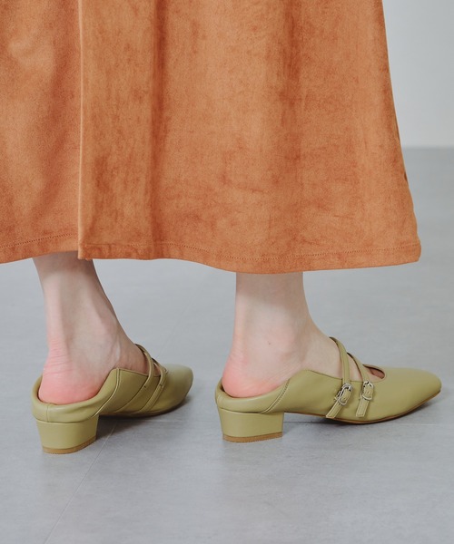 WA ORiental TRaffic（ダブルエーオリエンタルトラフィック）の「ダブルストラップバブーシュパンプス/12310（パンプス・レディース・ブラック/ベージュ/グリーン・40/38/39/41/42/35/36/37/34）」の15枚目の写真