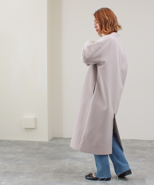 【サイズ展開あり】ノーカラーロングコート(ノーカラーコート)|Social GIRL(ソーシャルガール) 【サイズ展開あり】ノーカラーロングコート(ノーカラーコート)|Social GIRL(ソーシャルガール)
