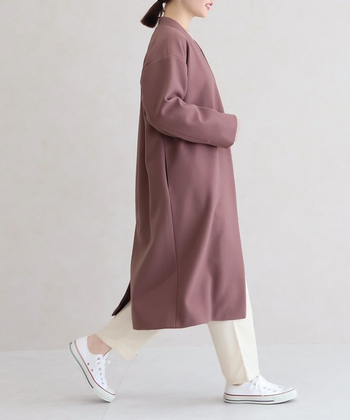 【サイズ展開あり】ノーカラーロングコート(ノーカラーコート)|Social GIRL(ソーシャルガール) 【サイズ展開あり】ノーカラーロングコート(ノーカラーコート)|Social GIRL(ソーシャルガール)