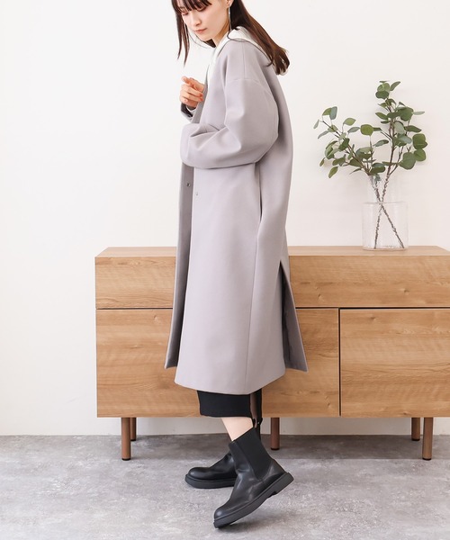 【サイズ展開あり】ノーカラーロングコート(ノーカラーコート)|Social GIRL(ソーシャルガール) 【サイズ展開あり】ノーカラーロングコート(ノーカラーコート)|Social GIRL(ソーシャルガール)
