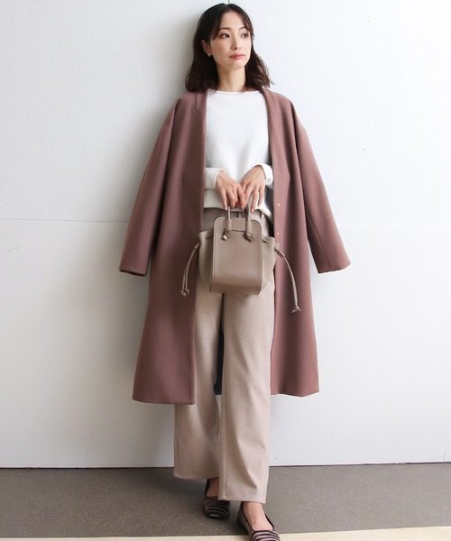 【サイズ展開あり】ノーカラーロングコート(ノーカラーコート)|Social GIRL(ソーシャルガール) 【サイズ展開あり】ノーカラーロングコート(ノーカラーコート)|Social GIRL(ソーシャルガール)