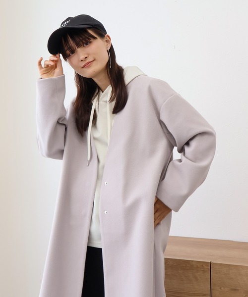 【サイズ展開あり】ノーカラーロングコート(ノーカラーコート)|Social GIRL(ソーシャルガール) 【サイズ展開あり】ノーカラーロングコート(ノーカラーコート)|Social GIRL(ソーシャルガール)