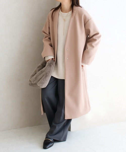 【サイズ展開あり】ノーカラーロングコート(ノーカラーコート)|Social GIRL(ソーシャルガール) 【サイズ展開あり】ノーカラーロングコート(ノーカラーコート)|Social GIRL(ソーシャルガール)