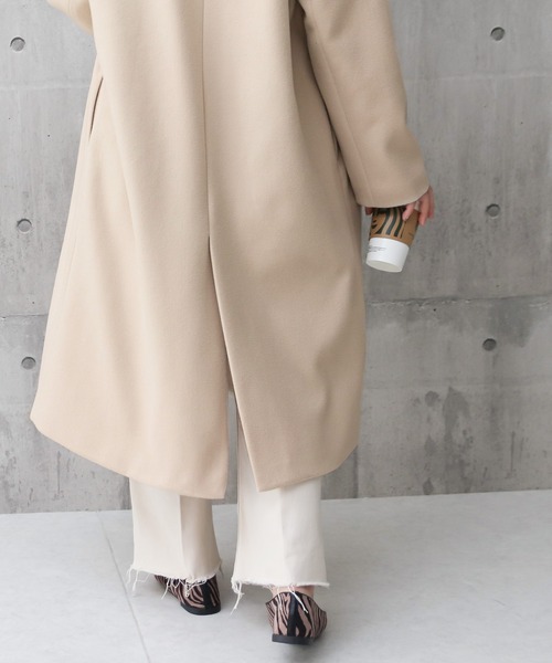 【サイズ展開あり】ノーカラーロングコート(ノーカラーコート)|Social GIRL(ソーシャルガール) 【サイズ展開あり】ノーカラーロングコート(ノーカラーコート)|Social GIRL(ソーシャルガール)