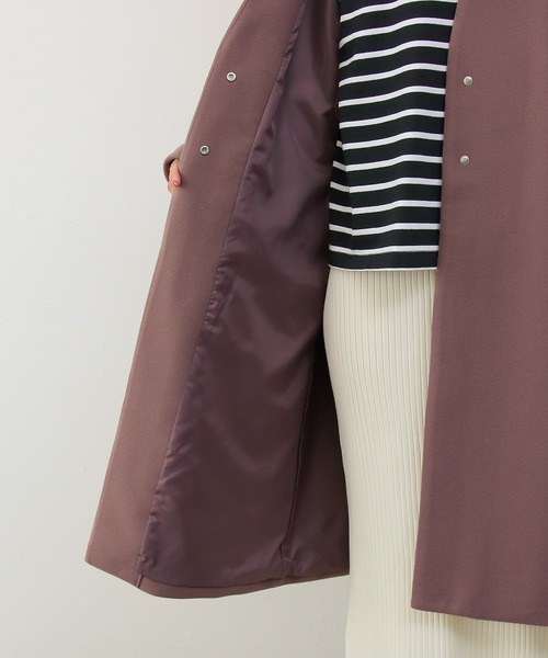 【サイズ展開あり】ノーカラーロングコート(ノーカラーコート)|Social GIRL(ソーシャルガール) 【サイズ展開あり】ノーカラーロングコート(ノーカラーコート)|Social GIRL(ソーシャルガール)